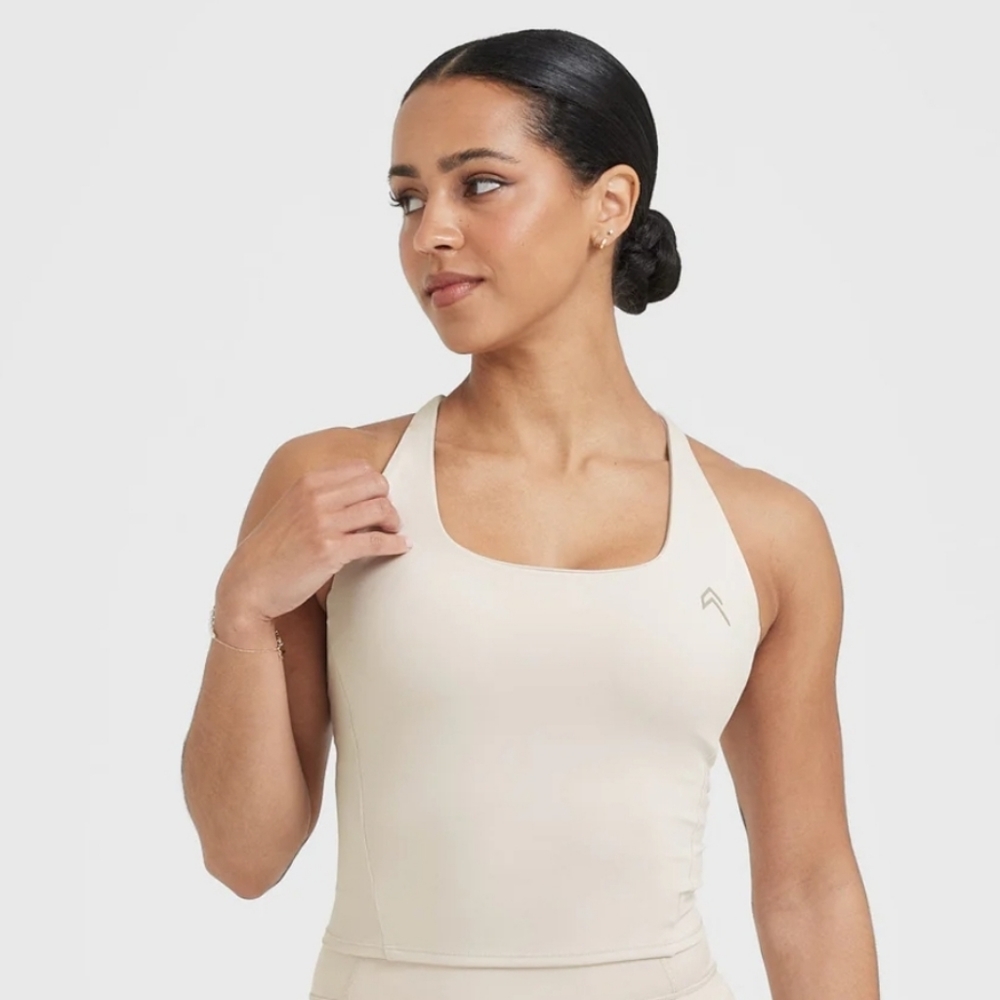 Oner Active - Timeless Square Neck Mid Vest - Sand - SMALL